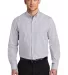 Port Authority Clothing W644 Port Authority    Bro Gusty Grey/Wht front view