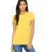 BELLA 6004 Womens Favorite T-Shirt in Yellow front view