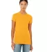 BELLA 6004 Womens Favorite T-Shirt in Gold front view