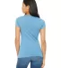 BELLA 6004 Womens Favorite T-Shirt in Ocean blue back view