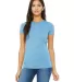 BELLA 6004 Womens Favorite T-Shirt in Ocean blue front view
