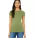 BELLA 6004 Womens Favorite T-Shirt in Heather green front view