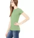BELLA 6004 Womens Favorite T-Shirt in Heather green side view