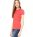 BELLA 6004 Womens Favorite T-Shirt in Heather red side view