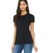 BELLA 6004 Womens Favorite T-Shirt in Solid blk blend front view