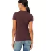 BELLA 6004 Womens Favorite T-Shirt in Heather maroon back view