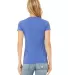 BELLA 6004 Womens Favorite T-Shirt in Hthr colum blue back view