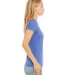 BELLA 6004 Womens Favorite T-Shirt in Hthr colum blue side view