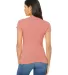 BELLA 6004 Womens Favorite T-Shirt in Heather pink back view