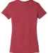 BELLA 6004 Womens Favorite T-Shirt in Heather red back view
