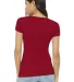 BELLA 6004 Womens Favorite T-Shirt in Red back view