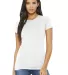 BELLA 6004 Womens Favorite T-Shirt in White front view