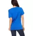BELLA 6405 Ladies Relaxed V-Neck T-shirt in True royal back view