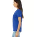 BELLA 6405 Ladies Relaxed V-Neck T-shirt in True royal side view