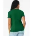 BELLA 6405 Ladies Relaxed V-Neck T-shirt in Kelly back view