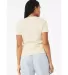 BELLA 6405 Ladies Relaxed V-Neck T-shirt in Natural back view