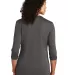 Port Authority LK750 Henley Sterling Grey back view