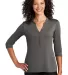 Port Authority LK750 Henley Sterling Grey front view