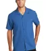 Port Authority Clothing W400 Button Up Shirt True Blue front view