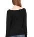 BELLA 7501 Womens Fleece Pullover Sweatshirt BLACK back view