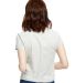 US Blanks US521 Women's Crop Crew T in Silver back view