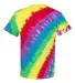 Tilt Tie Dye T-Shirt in Classic rainbow back view