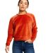 Ladies' Velour Long Sleeve Crop Shirt Catalog catalog view