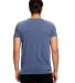 Unisex Pigment-Dyed Destroyed T-Shirt in Pigment navy back view
