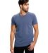 Unisex Pigment-Dyed Destroyed T-Shirt in Pigment navy front view