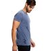 Unisex Pigment-Dyed Destroyed T-Shirt in Pigment navy side view