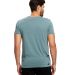 Unisex Pigment-Dyed Destroyed T-Shirt in Pgmnt hedge gren back view