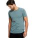 Unisex Pigment-Dyed Destroyed T-Shirt in Pgmnt hedge gren front view