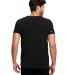 Unisex Pigment-Dyed Destroyed T-Shirt in Black back view