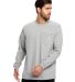 US Blanks 5544US Men's Flame Resistant Long Sleeve in Silver front view