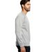 Unisex Flame Resistant Long Sleeve Raglan T-Shirt in Silver side view