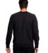 Unisex Flame Resistant Long Sleeve Raglan T-Shirt in Black back view