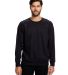 Unisex Flame Resistant Long Sleeve Raglan T-Shirt in Black front view
