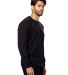 Unisex Flame Resistant Long Sleeve Raglan T-Shirt in Black side view