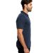 Men's Jersey Interlock Polo T-Shirt in Navy blue side view