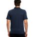 Men's Jersey Interlock Polo T-Shirt Navy Blue back view