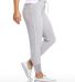 US Blanks / US571 Women's Plush Velour Pants in Silver side view