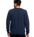 US Blanks / US8000-GD Men's L/S French Terry Pullo in Navy blue back view