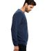 US Blanks / US8000-GD Men's L/S French Terry Pullo in Navy blue side view