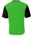 A4 Apparel NB3016 Youth Legend Soccer Jersey LIME/ BLACK back view