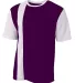 A4 Apparel NB3016 Youth Legend Soccer Jersey PURPLE/ WHITE front view