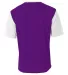 A4 Apparel NB3016 Youth Legend Soccer Jersey PURPLE/ WHITE back view