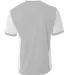 A4 Apparel NB3017 Youth Premier Soccer Jersey SILVER/ WHITE back view