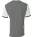 A4 Apparel NB3017 Youth Premier Soccer Jersey GRAPHITE/ WHITE back view
