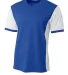 A4 Apparel NB3017 Youth Premier Soccer Jersey ROYAL/ WHITE front view