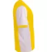 A4 Apparel NB3017 Youth Premier Soccer Jersey SFTY YELLOW/ WHT side view